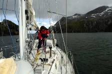 anchored in Elsehul Bay, South Georgia