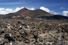 a view across Ascensions barren landscape