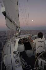 Gary watches the full moon rise