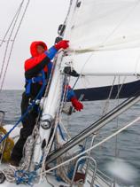 reefing the mainsail