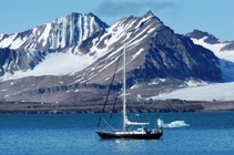 Wandering Albatross on anchor in front of Wagonwaybreen