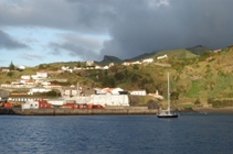 Wandering Albatross moored in Lajes harbour