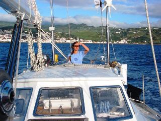departing from Faial, Azores