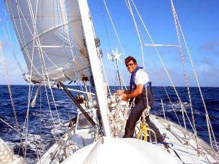 Gary shakes out a reef